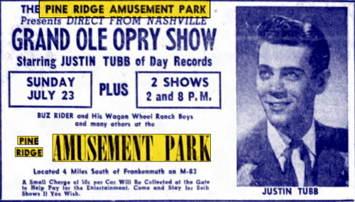 Pine Ridge Amusement Park - Jul 20 1961 Article (newer photo)